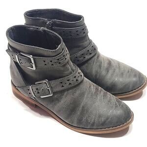 Rocket dogs gray faux leather booties women's size 6